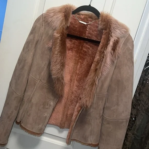 Elige Tahari fur jacket
